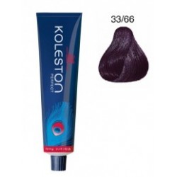 Tinte Wella Koleston Perfect Vibrant Red 33/66 Castaño Oscuro Violeta Intenso