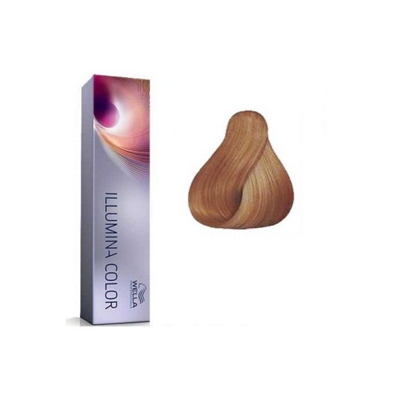 Tinte Illumina Color Wella 8/05 Rubio Claro Natural Caoba 60ml