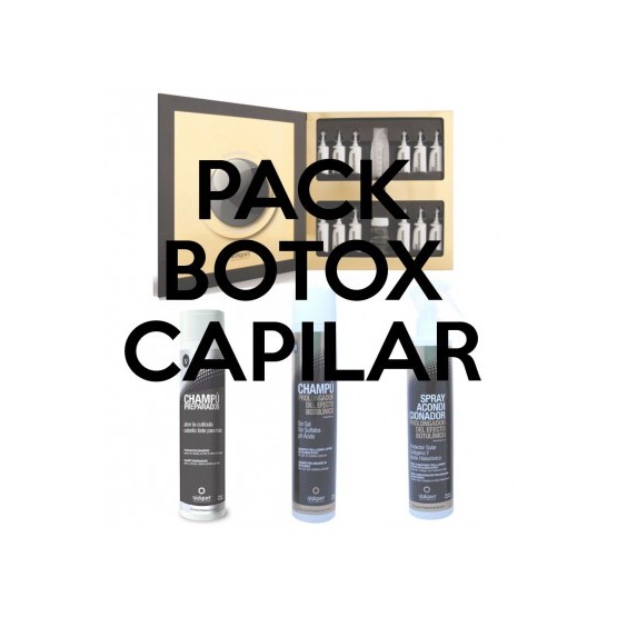 Pack tratamiento Botox + champú preparador + champú y acondicionador prolongador Valquer