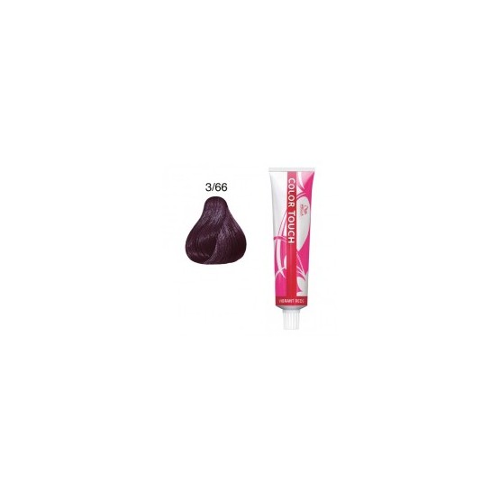 Baño de color Wella color touch 3/66 Castaño Oscuro Violeta Intenso 60ml