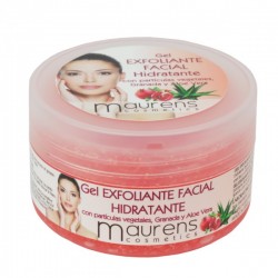 Gel Exfoliante facial Hidratante con partículas de Granada y Aloe Vera Maurens 200ml.