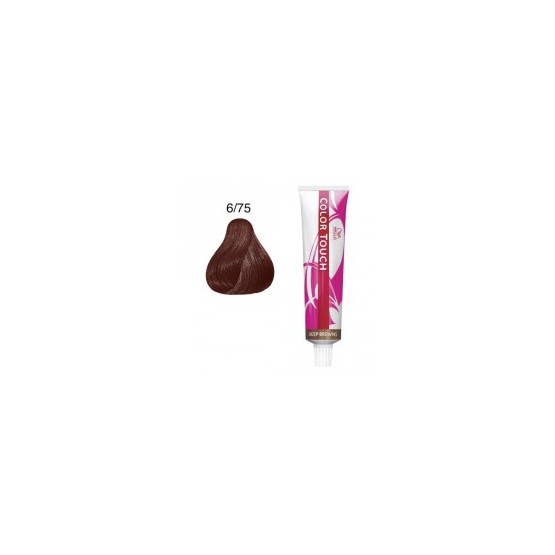 Baño de color Wella color touch 6/75 Rubio Oscuro Marrón Caoba 60ml