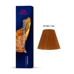 TINTE KOLESTON PERFECT ME+ WELLA  7/34 Rubio Medio Dorado Cobrizo 60ml