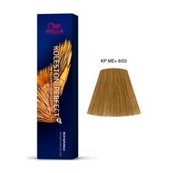 TINTE KOLESTON PERFECT ME+ WELLA  8/03 Rubio Claro Natural Dorado 60ml