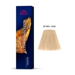 TINTE KOLESTON PERFECT ME+ WELLA  10/38 Rubio Super Claro Dorado Perla 60ml