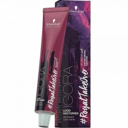 TINTE IGORA ROYAL LUCID NOCTURNES  SCHWARZKOPF 3-222  Castaño Oscuro Humo Súper Intenso 60 ml