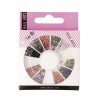 DECORACIÓN STRASS RHINESTONE COLORES PARA NAIL ART RUEDA 600 U