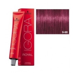 Tinte IGORA ROYAL 9-98 Rubio Muy Claro Violeta Rojo 60ml