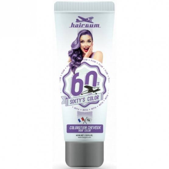 TINTE HAIRGUM SIXTY’S COLOR PLUM 60ML