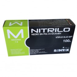 GUANTES NITRILO NEGRO SIN POLVO NITRIFLEX BLACK SOFT