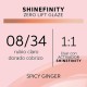 Shinefinity Zero Lift Glaze - Warm Spicy Ginger 08/34, 60ml