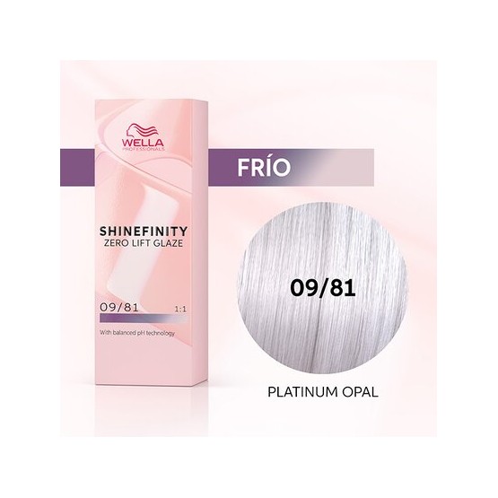 Shinefinity Zero Lift Glaze - Cool Platinum Opal 09/81, 60ml