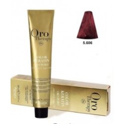 TINTE FANOLA KERATIN ORO THERAPY PURO RUBIO OSCURO ROJO CALIDO 100ML