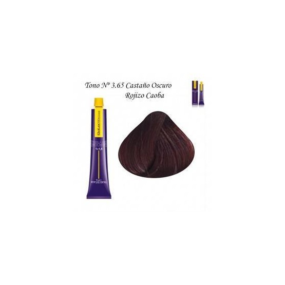 Tinte Salerm Visón 3,65 Castaño Oscuro Mora 75ml