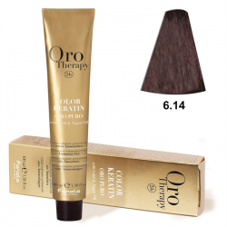 TINTE FANOLA KERATIN ORO THERAPY PURO Nº 6.14 CHOCOLATE FONDANT 100ML