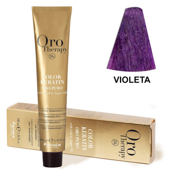 TINTE FANOLA KERATIN ORO THERAPY PURO VIOLETA 100ML