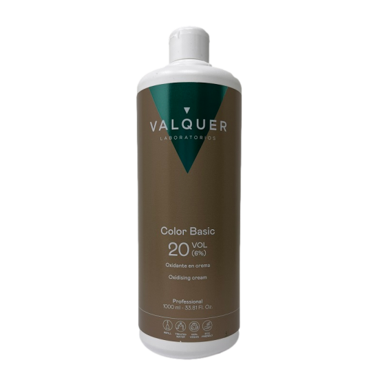 Agua oxigenada Valquer estabilizada en crema 20 Volúmenes (6%) 1.000ml